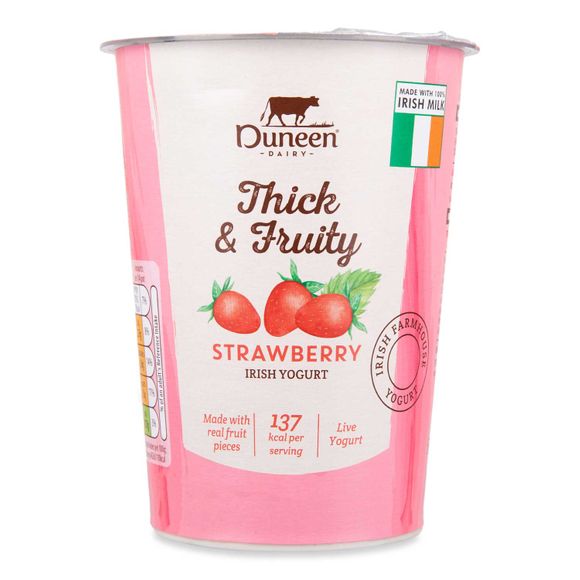 Thick & Fruity Strawberry Irish Yogurt 500g Duneen